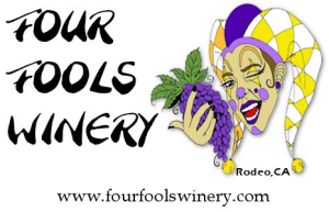 Four Fools Wine Run 5k logo